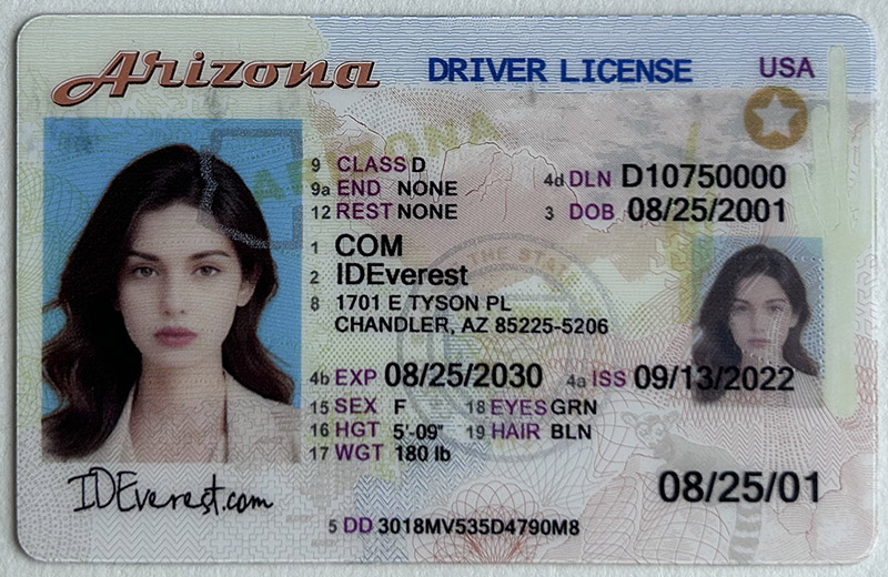 Buy Popular Scannable Arizona Fake ID Cards